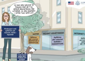 Ambasada amerikane njoftim për lotarinë: Nuk keni nevojë të paguani për regjistrimin