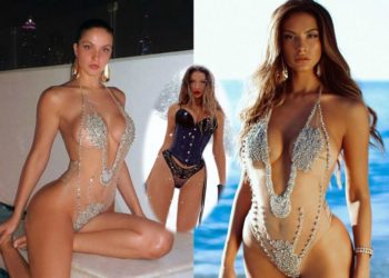 Vetëm me korse dhe tanga/ Ja imazhi i Oriola Marashit para temperatura të ulëta e borës (Foto)