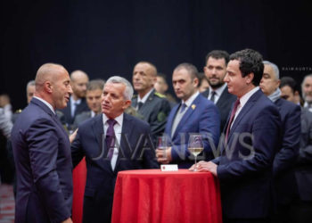 Prishtinë/ Kurti-Haradinaj, takimi i parë në Pritjen Kombëtare të Shqipërisë