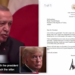 FOTO/ “Mos bëj të fortin, mos u bëj budalla”, Erdogan i kthen letrën e famshme Trump dhe i kërkon ekstradimin e Gylenit