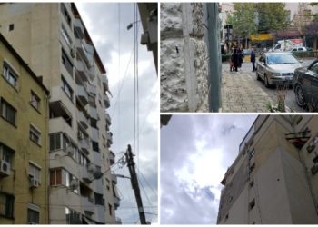 VIDEO+FOTO/ Dyshime se pallati në Rrugën e Kavajës ishte deformuar, Ekspertët: Nuk ka pësuar dëme