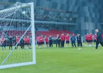 Rama bën golin e parë në “Air Albania Stadium”, batuta me Kombëtaren: Nesër të jepni shpirtin këtu (Video)