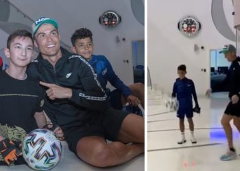 VIDEO/ E kishte ëndërr ta takonte, Ronaldo i bën surprizën e madhe djaloshit që ka lindur pa këmbë