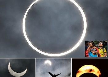 FOTO/ “Unaza e zjarrit”, pamje mahnitëse nga eklipsi diellor në Lindjen e Mesme dhe Azi