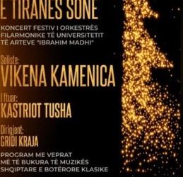 “Krishtlindja e Tiranës sonë” zbret në sheshin “Skënderbej”, koncert festiv me veprat më të bukura të muzikës