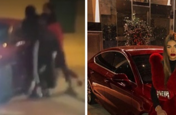 VIDEO / Të rinjtë rrahin një person brenda makinës luksoze, dyshohet se është e Trejsi Sejdinit