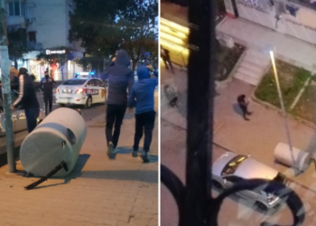 FOTO/ Stuhia e erës me pasoja të “frikshme”, rrëzohen depozitat nga tarracat e pallateve në Tiranë