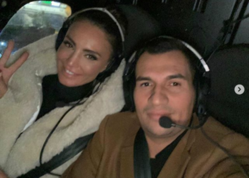 FOTOT/Genta Ismajli shfaqet me helikopter privat pranë të dashurit biznesmen