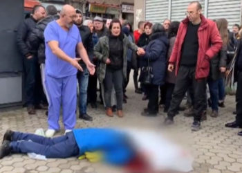 E rëndë në Korçë/ Një person i vrarë me sëpatë në mes të rrugës, arrestohet autori