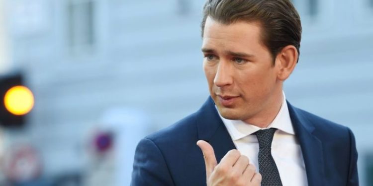 Austria's Chancellor Sebastian Kurz arrives at the Mozarteum University to attend a plenary session part of the EU Informal Summit of Heads of State or Government in Salzburg, Austria, on September 20, 2018. (Photo by Christof STACHE / AFP)        (Photo credit should read CHRISTOF STACHE/AFP/Getty Images)