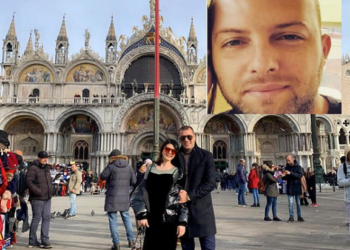 FOTO/ Rudina poston foton me Mark Frrokun nga Milano, ish-burri publikon pistoleta e plumba