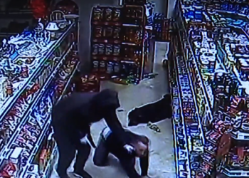 Maskat futen në market dhe grabitin paratë, dalin pamjet kur dhunojnë pronarin (Video)
