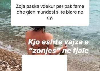 Komentuesja e ofendoi , Rudina Dembacaj i nxjerr fotot e së bijës me tanga