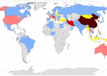 Publikohet harta e re për koronavirusin, Shqipëria ndër të paktat vende të paprekura në Europë