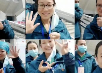 Doktorët kinezë festojnë duke hequr maskat, mbyllet spitali i fundit provizor në Uhan