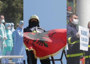 “Mami kur do kthehesh?”, forcat zjarrfikëse përlotin mjekët e Infektivit me surprizën (Foto)