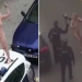 VIDEO/ Theu rregullat e izolimit dhe u arrestua, gruaja zhvishet nudo dhe hipën sipër makinës së policisë