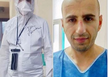 Me shenjat e gjakosura në fytyrë, Manastirliu publikon fotot e infermierit të Infektivit: Mision për të shpëtuar jetë!