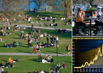 Suedia shijon diellin e pranverës, qytetarët mbushin rrugët e parqet në kohë pandemie (Foto)