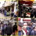 Asnjë nuk respekton distancimin social/ Qytetarët qëndrojnë pranë tek tregu në Kombinat, s’i tremben koronavirusit