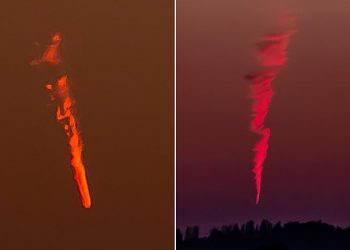 FOTO/ Misteri i objektit që digjet në qiell për 20 minuta, para se të bjeri në tokë