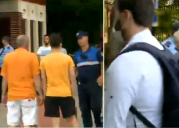 Tiranë/ Qytetarët nuk pyesin më për urdhërat, thyejnë perimetrin e policisë dhe bëjnë shëtitje në liqenin artificial