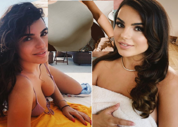 FOTO/ Armina ‘harron’ të veshë reçipetat, ekspozon gjoksin me bluzë transparente