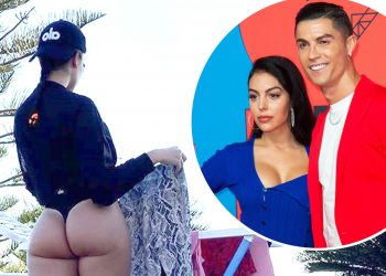 FOTO/ Georgina i çmend të gjithë. Ja si i nder rrobat në tel e dashura e Ronaldos