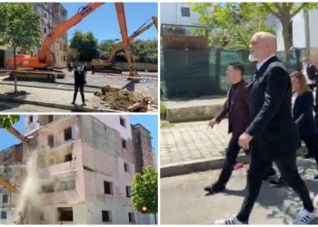 U dëmtuan nga tërmeti i 26 nëntorit, nis shembja e pallateve në Shijak/ Rama: I hapet rruga e ndërtimit një lagjeje të re