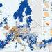 Sa rrezikohen qytetet nga Covid-19/ Harta e Eurostat për dendësinë e popullsisë, Tirana ndër më të populluarat