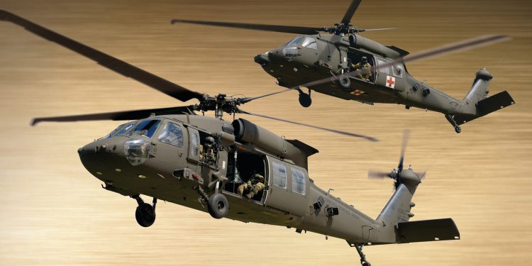 This image features the UH-60M Black Hawk and HH-60M MEDEVAC. (PRNewsfoto/Lockheed Martin)
