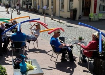 Kjo është gjetja e këtij lokali në Gjermani, për të ruajtur distancën