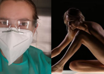 FOTO/ Modelja që pozonte lakuriq, lë profesionin për t’u bërë infemiere gjatë koronavirusit