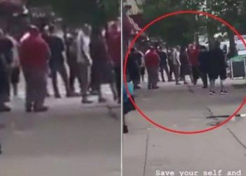 VIDEO/ Protestuesit në SHBA po shkatërrojnë çdo gjë, shqiptarët dalin me shkopinj në duar për të mbrojtur bizneset e tyre