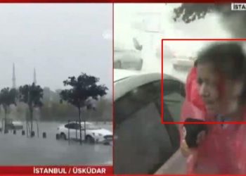 FOTO/ Stuhi të forta breshëri në Turqi, gazetarja e CNN gjakoset gjatë raportimit