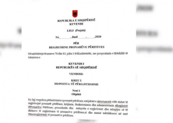 Gati ligji për regjistrimin e pronarëve shqiptarë, synohet zbardhja e parave në ‘offshore’