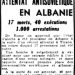 Ja si u përcoll nga L’Aurore (1951) atentati i Ambasadës Sovjetike në Shqipëri: 17 të vdekur, 40 ekzekutime, 1.000 arrestime