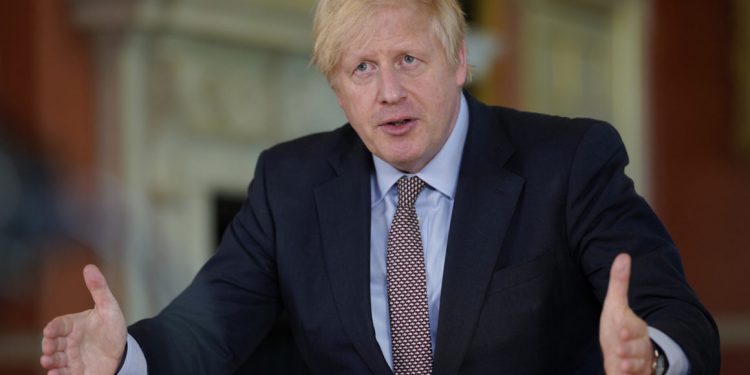 LONDON, ENGLAND - In this handout image provided by No 10 Downing Street, Britain's Prime Minister Boris Johnson records a televised message to the nation released on May 10, 2020 in London, England. The Prime Minister announced the next stage in easing lockdown measures intended to curb the spread of Covid-19. (Photo by No 10 Downing Street via Getty Images)