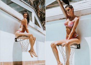 Basketbollistja seksi çmend fansat nga pishina me foto “HOT” mbi kosh