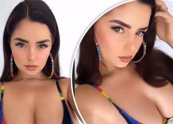 FOTO/ Demi Rose shfaqet bombastike, modelja “nxehet” nga vapa dhe heq rrobat