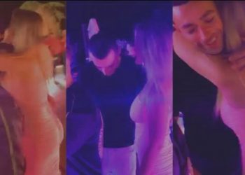 Merr fund historia e dashurisë me Kejsin, Stresi fotografohet në krahët e modeles seksi