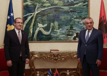 Ruçi takim me Hotin: Shqipëria mbështet dialogun Kosovë-Serbi në koordinim me SHBA dhe BE