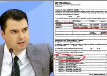 Faksimile/ Basha nuk ndal lobimet, 30 mijë dollarë për të takuar Matthew Palmer, 6 ditë pas paktit të “5 qershorit”