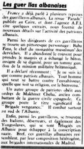 Francë 1944/ Deklarata e Baba Fajës në revistën 'Parade' të Kajros: Jam këtu si një patriot shqiptar