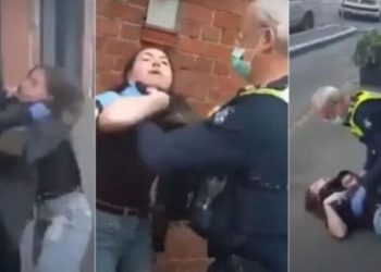 VIDEO/ U kap pa maskë në rrugë, 21-vjeçarja dhunohet keq nga policia