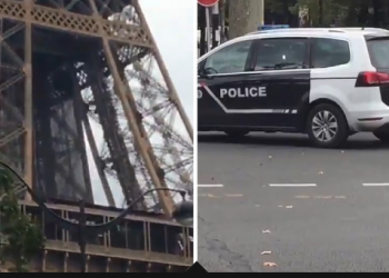 Video/ Jepet alarmi për bombë, evakuohet kulla Eiffel