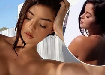 FOTO/ Demi e zhveshur lahet në pishinën e vilës së saj luksoze në Ibiza dhe flet për humbjen e të dy prindërve