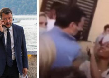 VIDEO/ Tension në mitingun e Salvinit, një grua shkon dhe e sulmon mes turmës