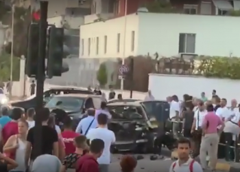 Shpërthim i fuqishëm te “Vasil Shanto” në Tiranë, një i plagosur rëndë në atentat (VIDEO)