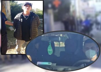 I qetë dhe me maskë/ Autorin e vrasjes së biznesmenit në Himarë brenda makinës, bisedon me efektivin e policisë